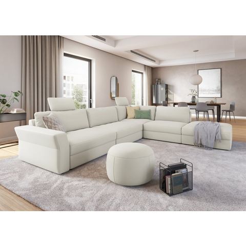Sit&more Hoekbank Cadabra Breedte 356 cm, met zitdiepteverstelling