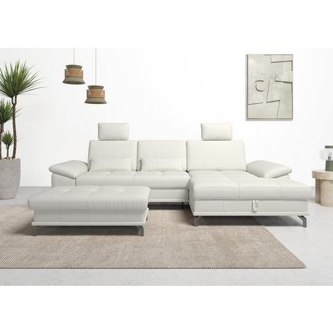 Places of Style Hoekbank Costello 3 nierkussens, optionele bedfunctie en bedlade