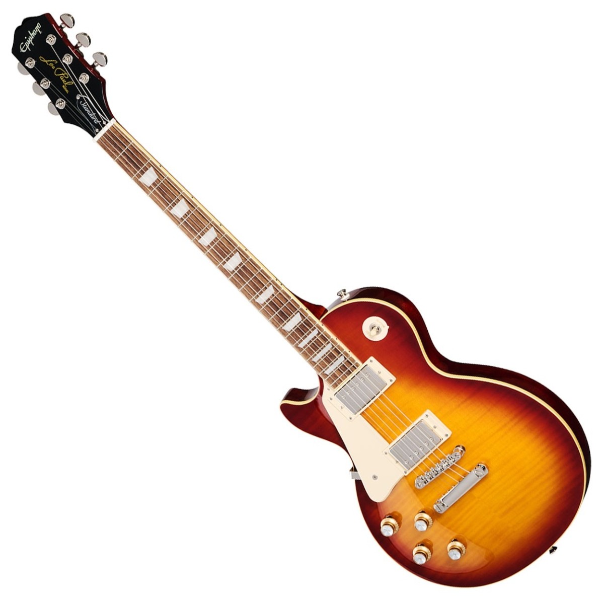 Epiphone Les Paul Standard 60s Figured Left Handed Inspired by Gibson Iced Tea Burst