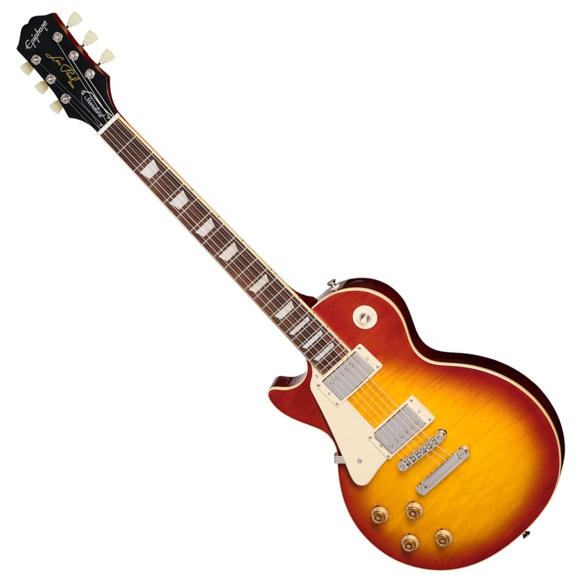 Epiphone Les Paul Standard 50s Figured Left Handed Inspired by Gibson Washed Cherry Sunburst