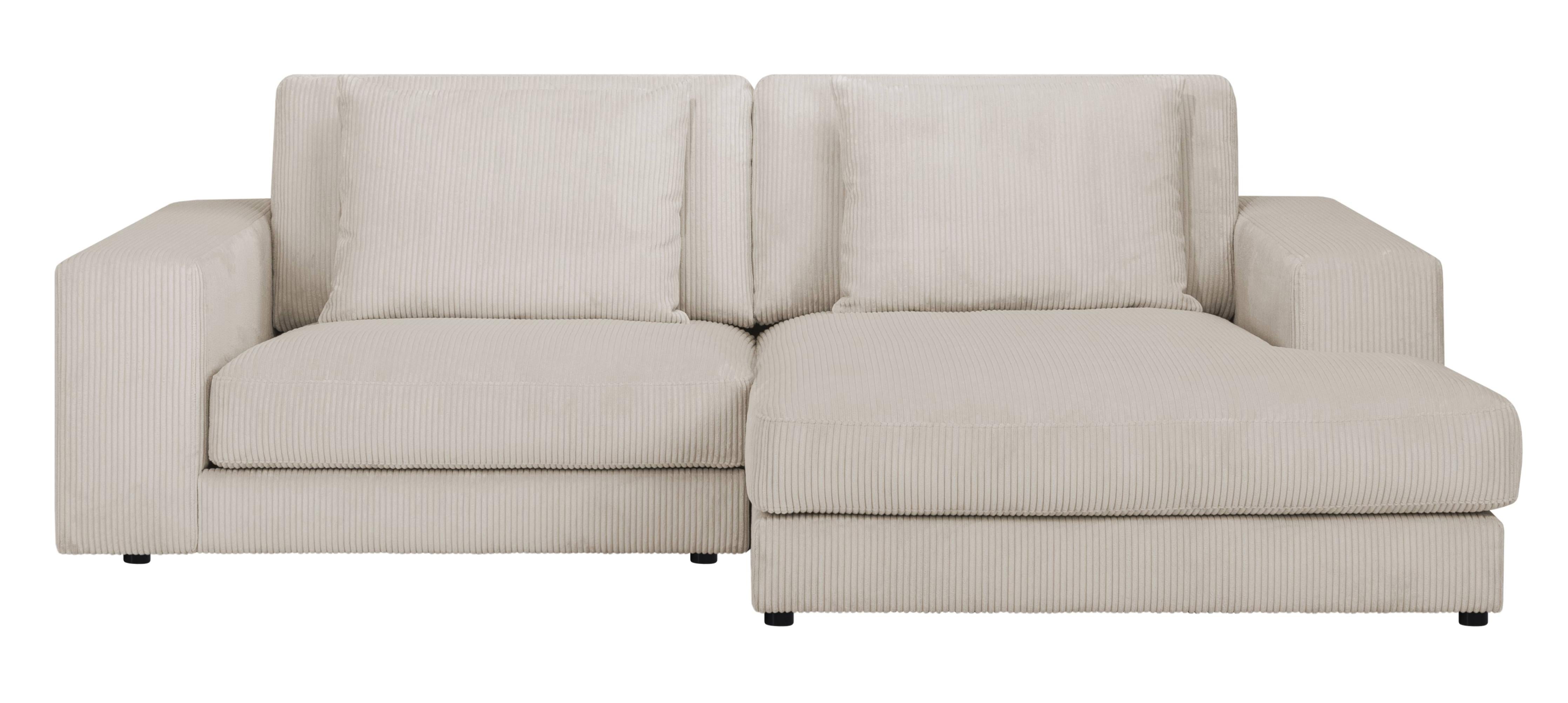 NADUVI Collection Hoekbank Kayuma ribstof rechts | 