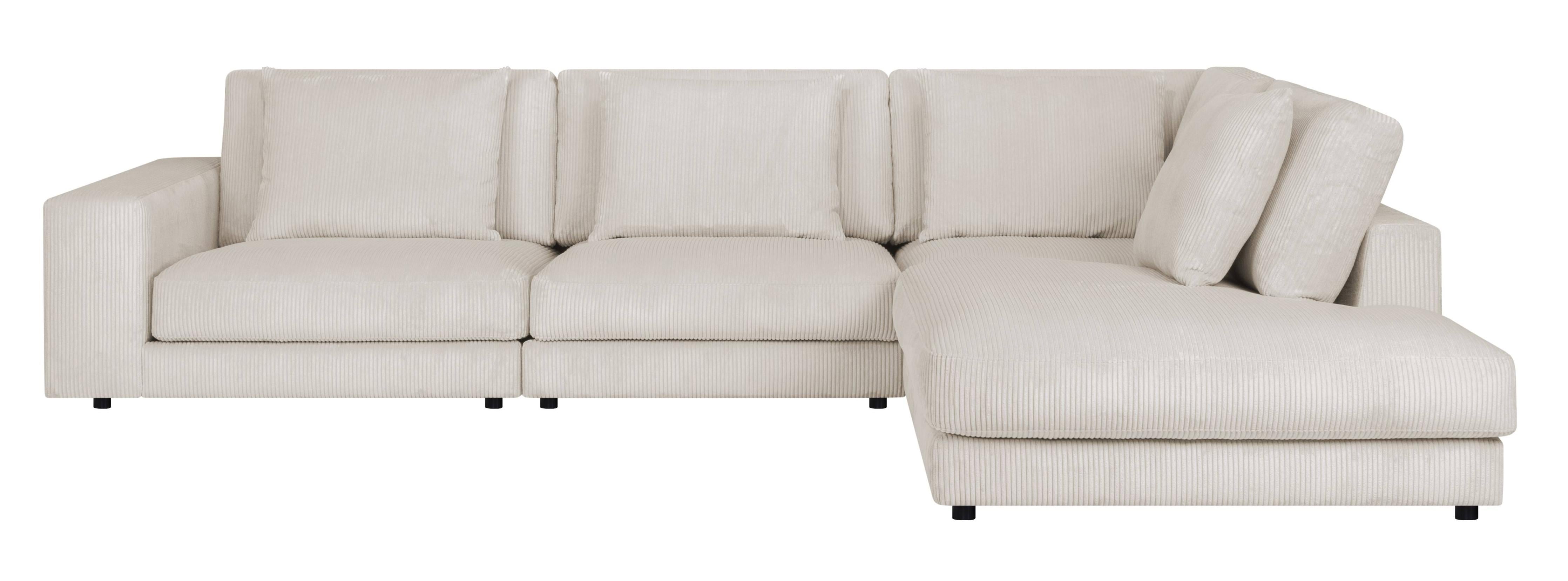 NADUVI Collection Hoekbank Kayuma ribstof rechts | 