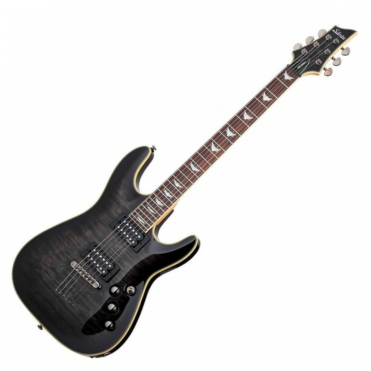 Schecter Omen Extreme-6 Elektrische Gitaar See Thru Black