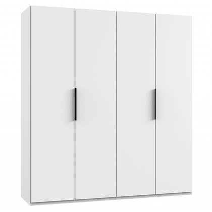 Woonexpress Kledingkast Oss - Wit - Hout - 200x216x58cm (BxHxD)