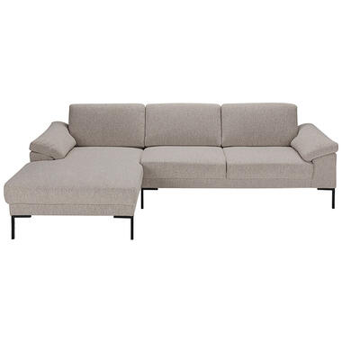 Leen Bakker Bank Tom met chaise longue links - Java - beige
