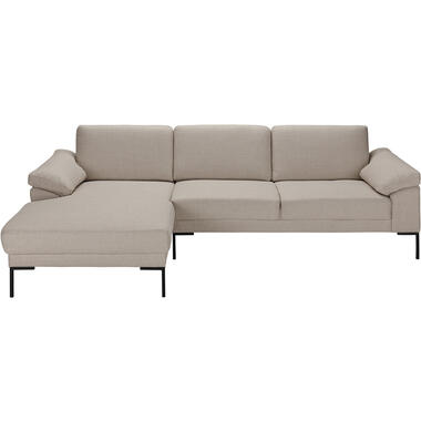 Leen Bakker Bank Tom met chaise longue links - Basel - beige