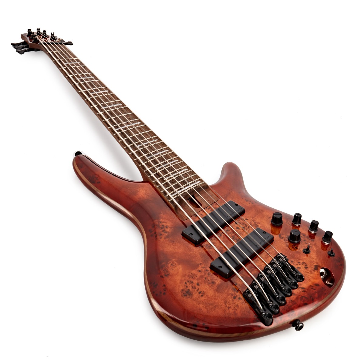 Ibanez SRMS806 Multi Scale 6 String Bass Brown Topaz Burst - Ex Demo