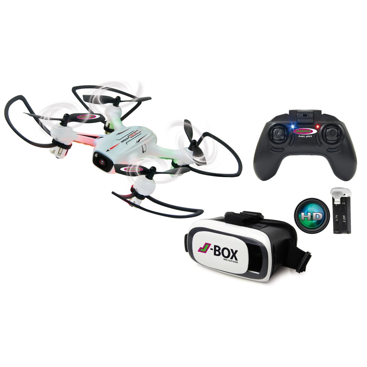 Jamara Angle 120 VR goggle - Wide Angle Drone Altitude hold - HD FPV Wifi
