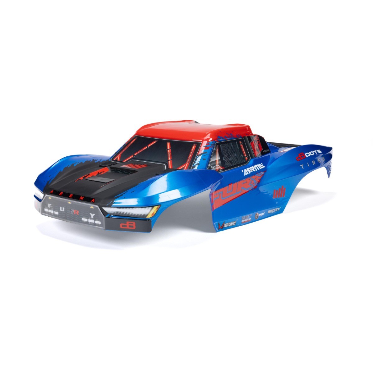 Arrma RC Arrma - 1/10 FURY Painted Decaled Trimmed Body Set, Blue (ARA-2119)