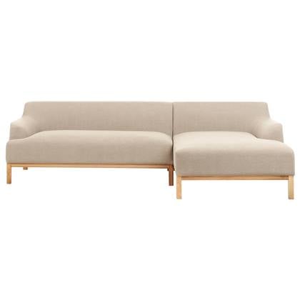 Beliani  SOSJO - Hoekbank - Taupe - Linkszijdig - Polyester