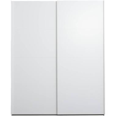 Leen Bakker Schuifdeurkast Bergamo - wit - 221x178,5x66,6 cm