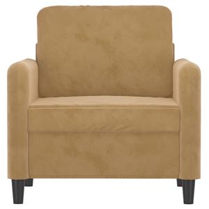 vidaXL Fauteuil 60 cm fluweel bruin