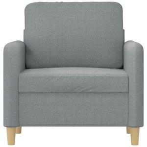 vidaXL Fauteuil 60 cm stof lichtgrijs