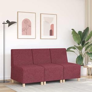 vidaXL Fauteuil 55 cm stof wijnrood