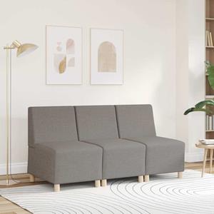 vidaXL Fauteuil 55 cm stof taupe