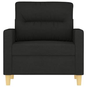 vidaXL Fauteuil 60 cm stof zwart