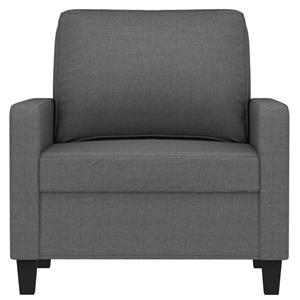 vidaXL Fauteuil 60 cm stof donkergrijs