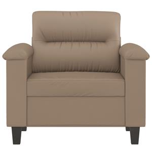 vidaXL Fauteuil 60 cm kunstleer cappuccinokleurig