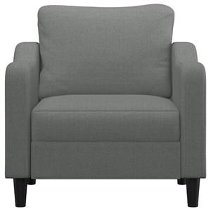 vidaXL Fauteuil 60 cm stof donkergrijs
