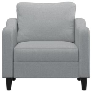 vidaXL Fauteuil 60 cm stof lichtgrijs