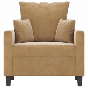 Meubelen-Online Fauteuil Denise velvet beige