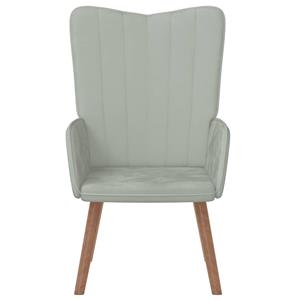 VidaXL Relaxstoel fluweel lichtgrijs