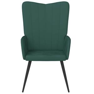 VidaXL Relaxstoel fluweel donkergoen