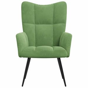 VidaXL Relaxstoel fluweel lichtgroen