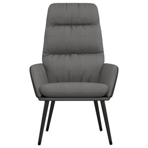 VidaXL Relaxstoel stof lichtgrijs
