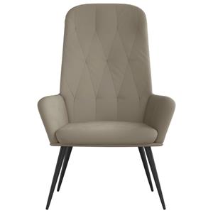 VidaXL Relaxstoel fluweel lichtgrijs