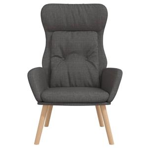 VidaXL Relaxstoel stof donkergrijs