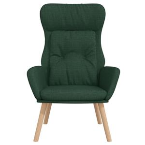 VidaXL Relaxstoel stof donkergoen