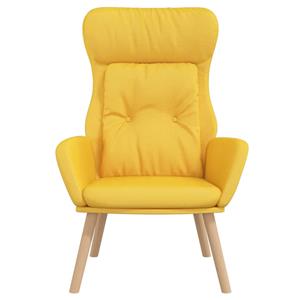VidaXL Relaxstoel stof mosterdgeel