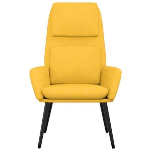 VidaXL Relaxstoel stof mosterdgeel