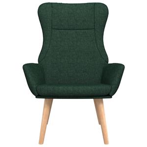 VidaXL Relaxstoel stof donkergoen