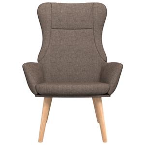 VidaXL Relaxstoel stof taupe