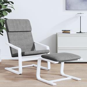 VidaXL Relaxstoel stof donkergrijs