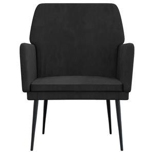 VidaXL Fauteuil 62x79x79 cm fluweel zwart