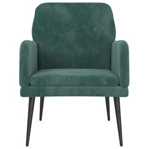 VidaXL Fauteuil 62x79x79 cm fluweel donkergroen