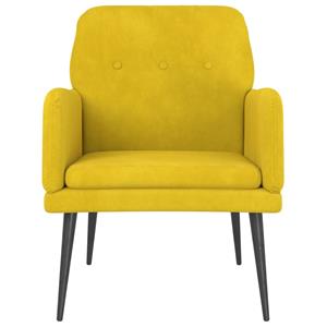 VidaXL Fauteuil 62x79x79 cm fluweel geel