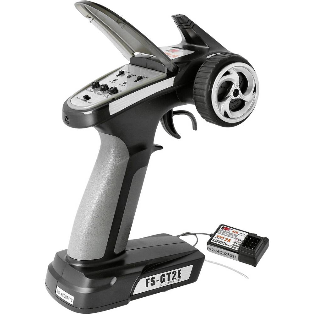 FlySky FS-GT2E RC pistoolzender 2,4 GHz Aantal kanalen: 8 Incl. ontvanger