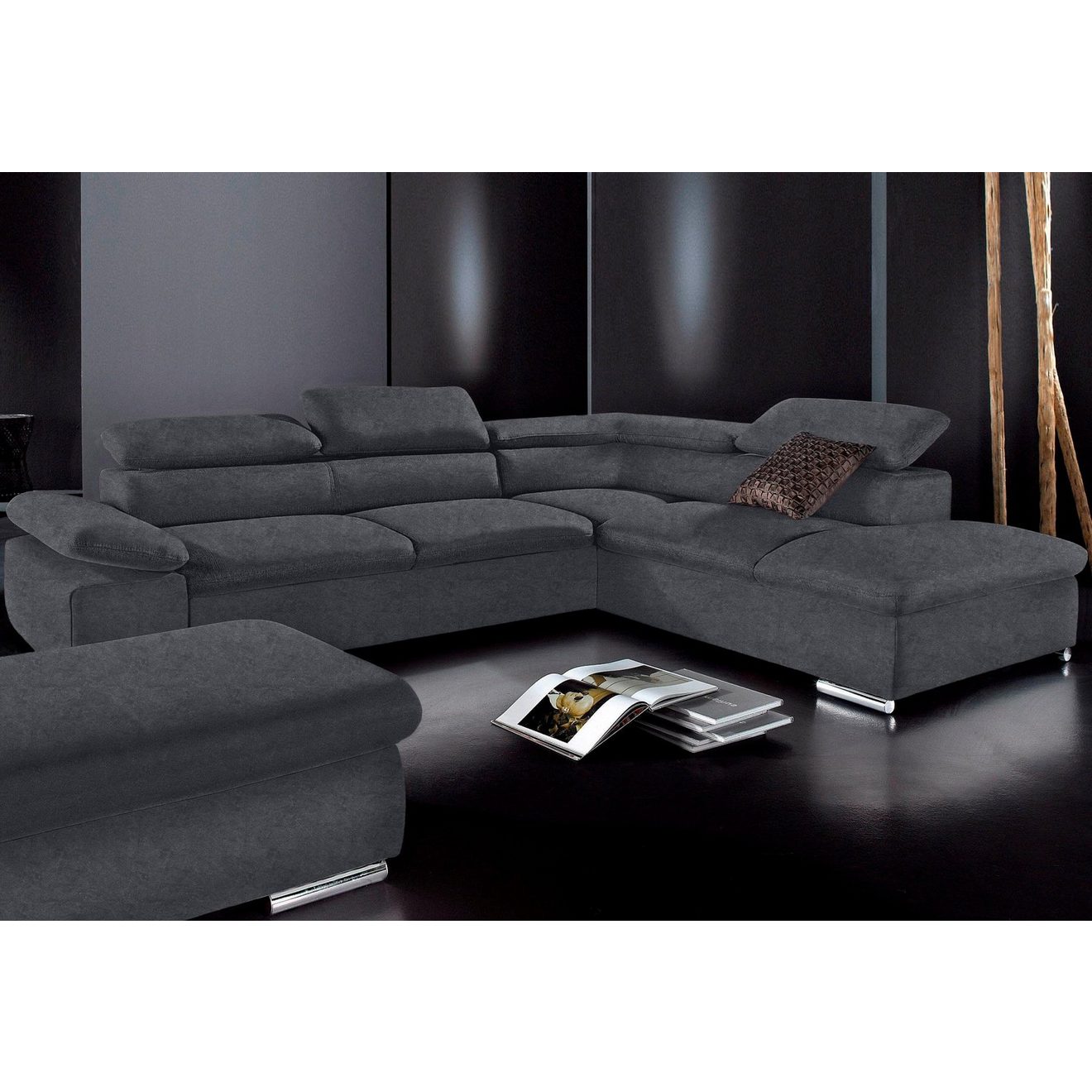 Sit&more Hoekbank Alcudia L-vorm met armverstelling, optionele hoofdeindverstelling en bedfunctie