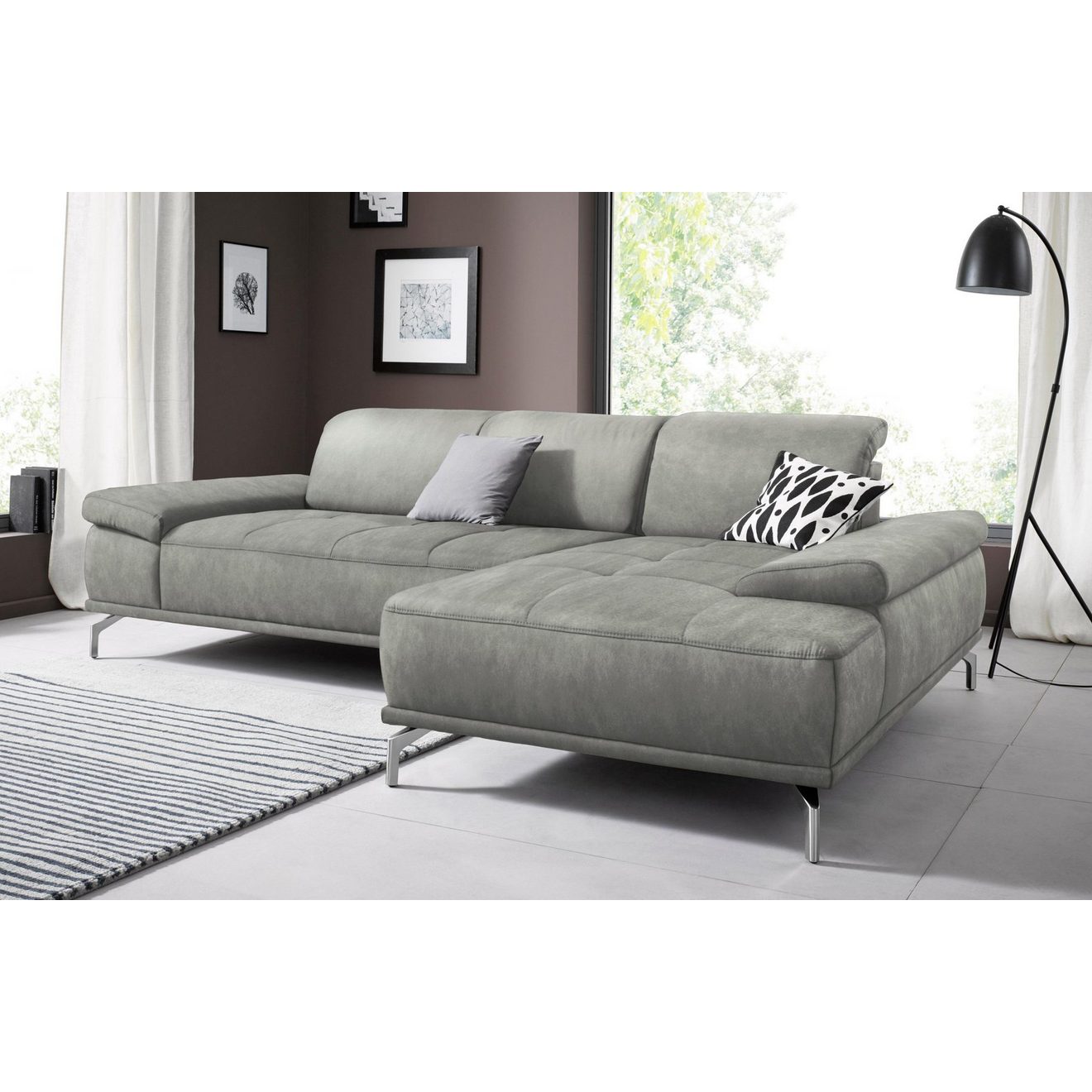 Places of Style Hoekbank Caluna Inclusief zitdiepteverstelling
