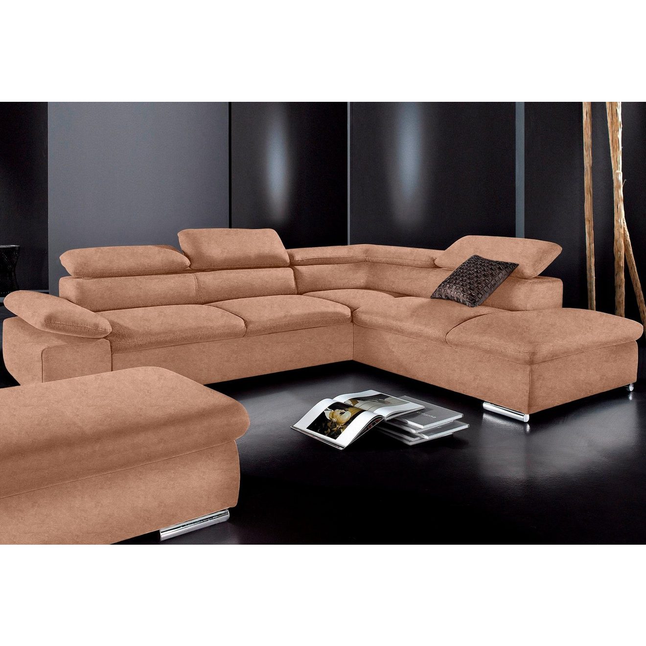 Sit&more Hoekbank Alcudia L-vorm met armverstelling, optionele hoofdeindverstelling en bedfunctie