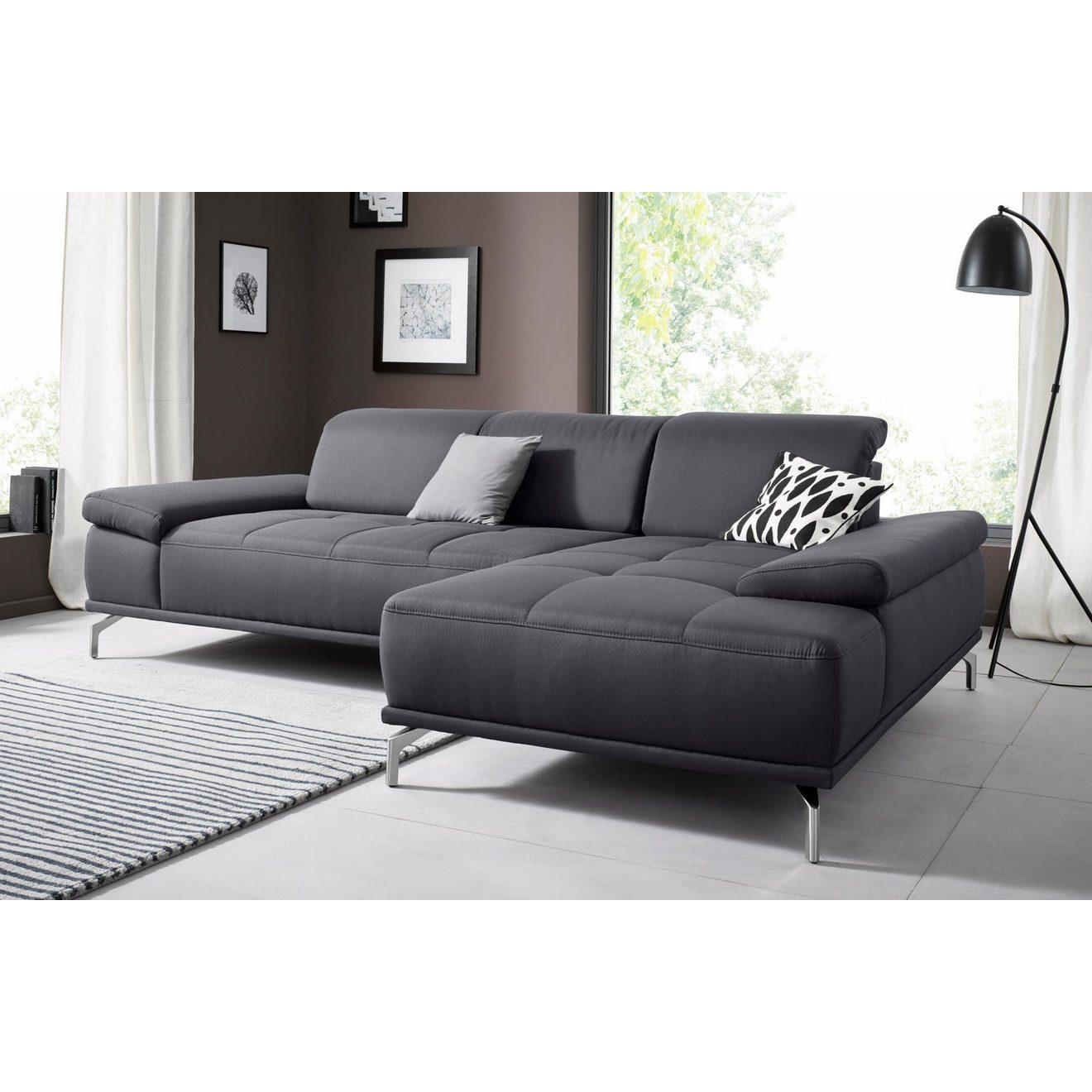 Places of Style Hoekbank Caluna Inclusief zitdiepteverstelling