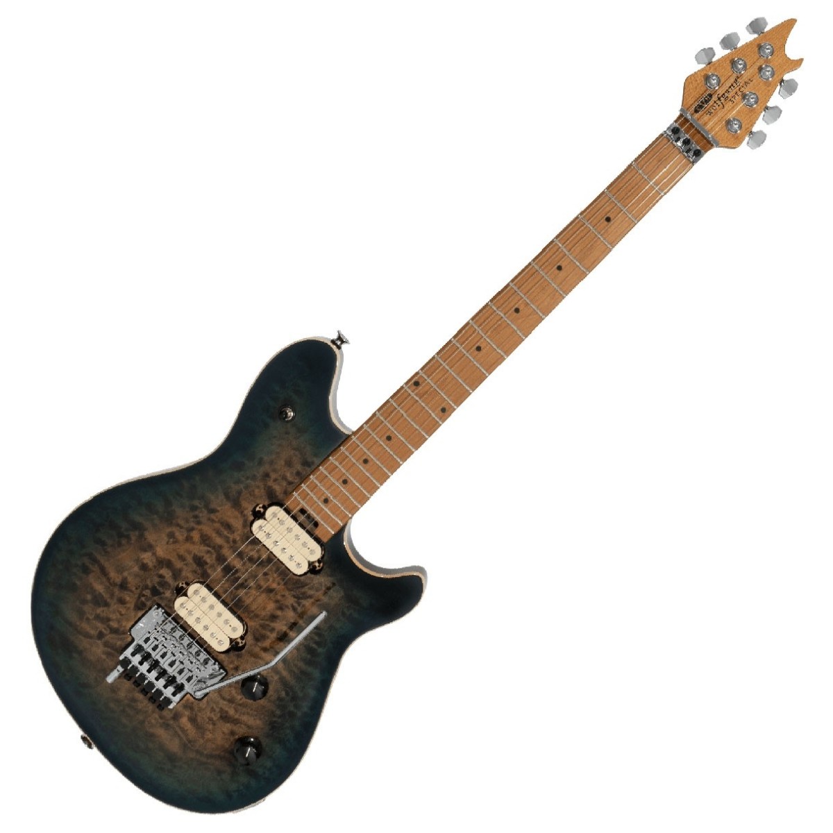 EVH Wolfgang Special QM Baked Maple Fingerboard Indigo Burst