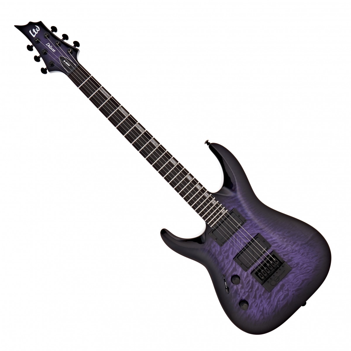 ESP Guitars ESP LTD H-1000 Evertune QM Left-Handed See Thru Purple SB