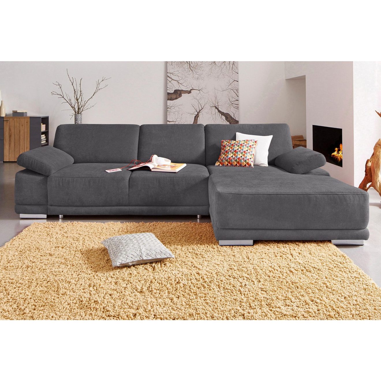 Sit&more Hoekbank Coria L-vorm met xl-récamier, naar keuze met slaapfunctie