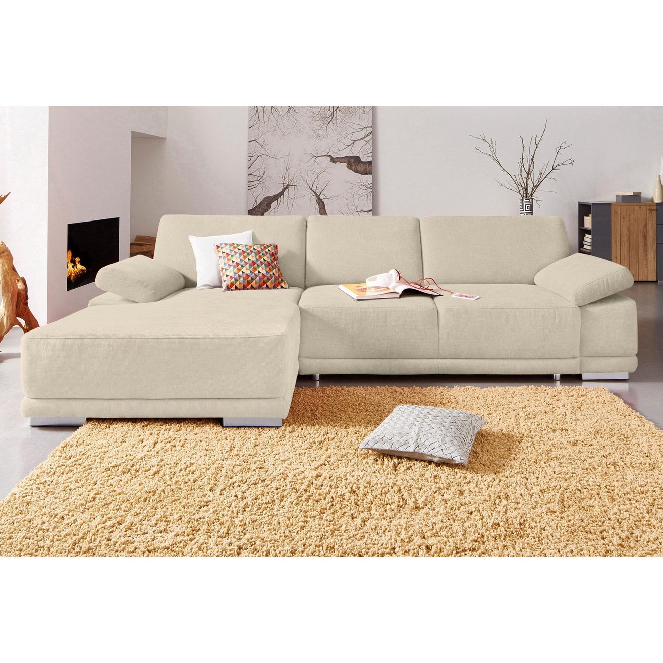 Sit&more Hoekbank Coria L-vorm met xl-récamier, naar keuze met slaapfunctie