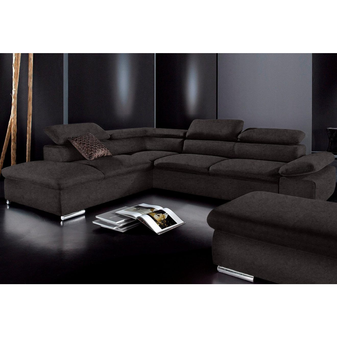 Sit&more Hoekbank Alcudia L-vorm met armverstelling, optionele hoofdeindverstelling en bedfunctie